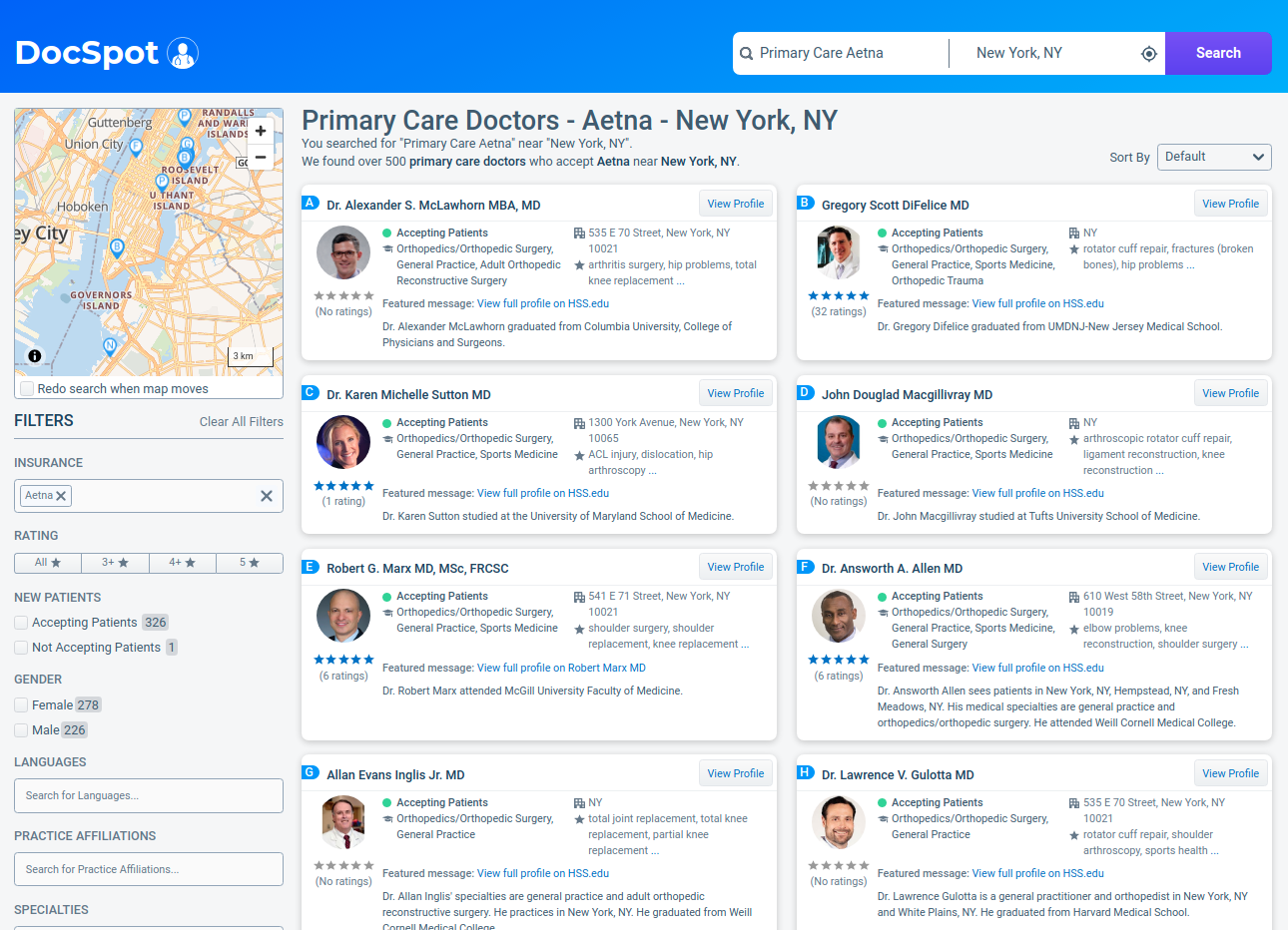 DocSpot Search Results